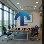 画像9: T字の立体的なモダンロゴ (9)