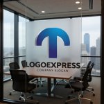 画像11: T字の立体的なモダンロゴ (11)