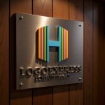 画像5: H字のカラフルな虹の希望ロゴ (5)