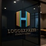 画像15: H字のカラフルな虹の希望ロゴ (15)