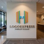 画像10: H字のカラフルな虹の希望ロゴ (10)