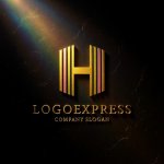 画像12: H字のカラフルな虹の希望ロゴ (12)