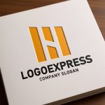 画像14: MとHを組み合わせた力強いロゴ (14)