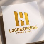 画像11: MとHを組み合わせた力強いロゴ (11)