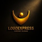 画像12: 勝利のV字型の人物ロゴ (12)