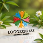 画像12: 色彩豊かな繋がりと輝きを表現したロゴ (12)