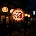 画像8: 「酒」の漢字と徳利の和風ロゴ (8)