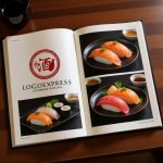 画像9: 「酒」の漢字と徳利の和風ロゴ (9)