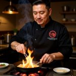 画像10: 「酒」の漢字と徳利の和風ロゴ (10)