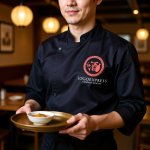 画像13: 「酒」の漢字と徳利の和風ロゴ (13)