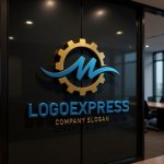 画像15: 歯車とMのロゴ (15)