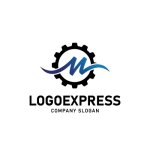 画像1: 歯車とMのロゴ (1)