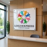 画像13: カラフルな人々が織りなす共創と結束のロゴ (13)