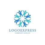 画像3: カラフルな人々が織りなす共創と結束のロゴ (3)