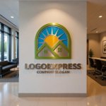 画像10: 太陽と住宅のロゴ (10)