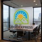 画像11: 太陽と住宅のロゴ (11)