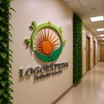 画像15: 輝く太陽と芽生えが共生するエコロゴ (15)