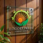 画像11: 輝く太陽と芽生えが共生するエコロゴ (11)