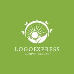 画像4: 輝く太陽と芽生えが共生するエコロゴ (4)