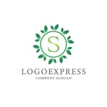 画像1: 自然をテーマにした「S」のロゴ (1)