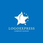 画像4: 星と三日月の希望と成長ロゴ (4)