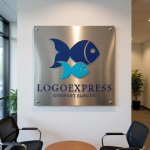 画像7: 親子の魚のロゴ (7)