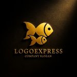 画像12: 親子の魚のロゴ (12)