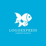 画像4: 親子の魚のロゴ (4)