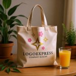 画像8: 輝く星と桜の花びらの優美なロゴ (8)