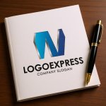 画像6: モダンでシャープなNロゴ (6)