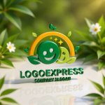 画像12: 笑顔と葉っぱが輝くナチュラルロゴ (12)