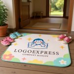 画像6: 枕で微笑む子供と輝く星のロゴ (6)