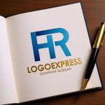 画像6: HRの文字が融合したモダンロゴ (6)