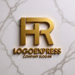 画像13: HRの文字が融合したモダンロゴ (13)