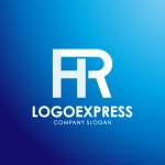 画像4: HRの文字が融合したモダンロゴ (4)