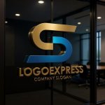 画像15: S字の流れるようなダイナミックロゴ (15)