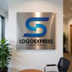 画像7: S字の流れるようなダイナミックロゴ (7)