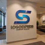 画像10: S字の流れるようなダイナミックロゴ (10)