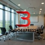 画像9: B字（または3）の立体的なスピードロゴ (9)