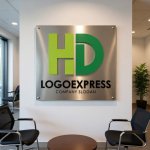 画像7: HDの文字を融合したテクノロジーロゴ (7)