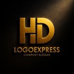 画像12: HDの文字を融合したテクノロジーロゴ (12)