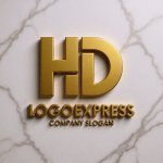 画像13: HDの文字を融合したテクノロジーロゴ (13)