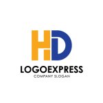 画像3: HDの文字を融合したテクノロジーロゴ (3)