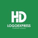 画像4: HDの文字を融合したテクノロジーロゴ (4)