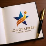 画像6: 星と人の成功ロゴ (6)