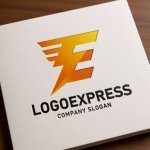 画像14: EとF、稲妻を象徴するスピードロゴ (14)