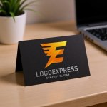 画像6: EとF、稲妻を象徴するスピードロゴ (6)