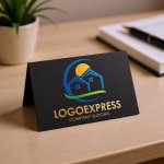 画像6: 自然と家と太陽のロゴ (6)