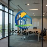 画像10: 自然と家と太陽のロゴ (10)