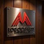 画像5: M字と上昇ラインのダイナミックロゴ (5)